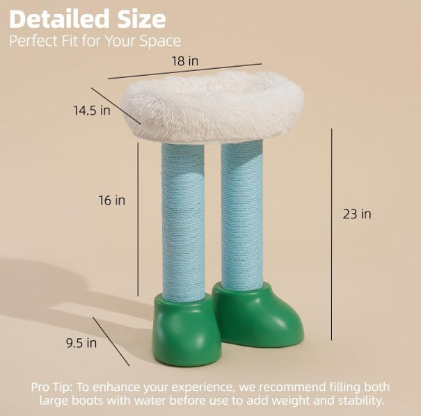 MakeSure Bootie Multifunctional Cat Scratcher, Cat Bed & Side Table