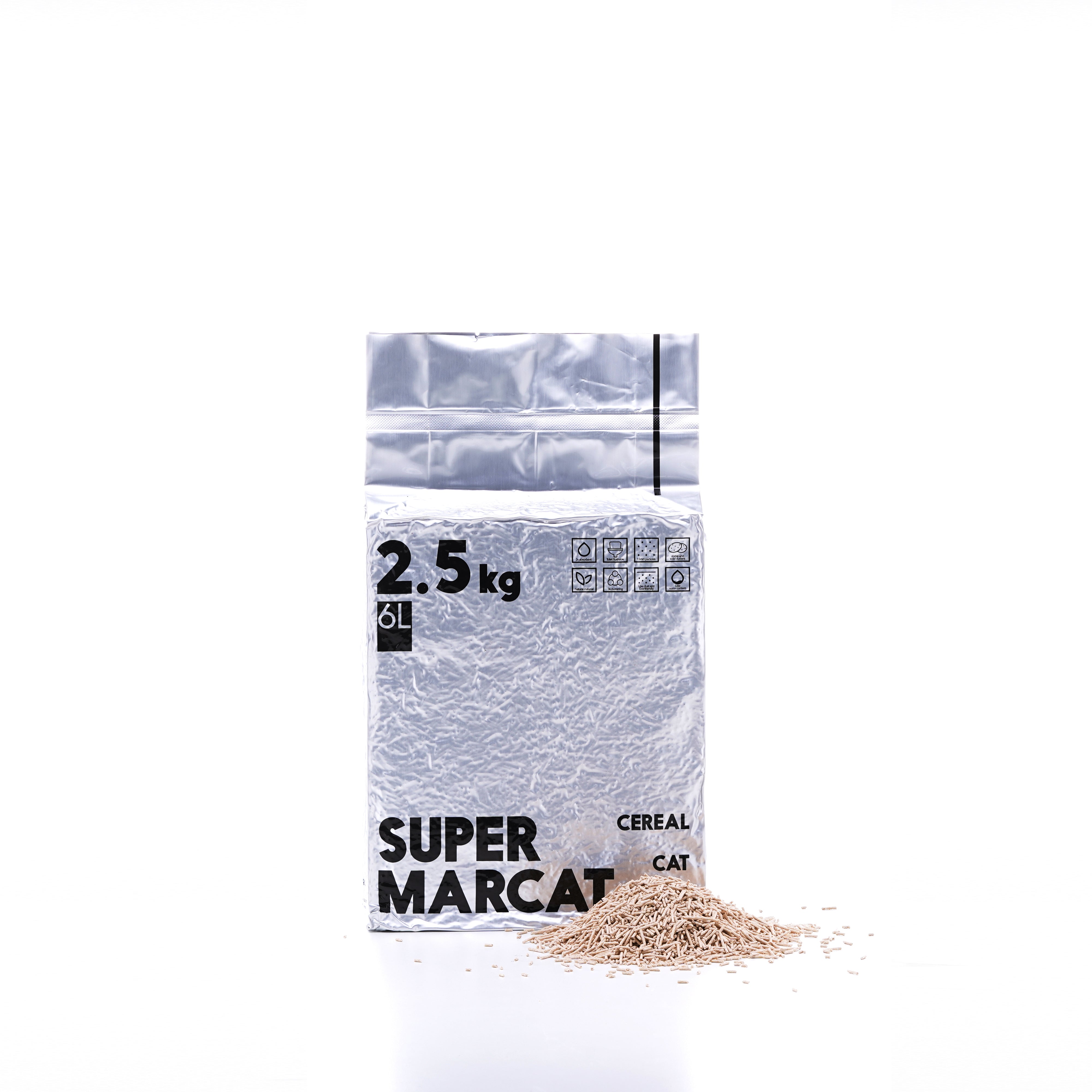 SupermarCat Eco Cereal Cat Litter Biodegradable 6L