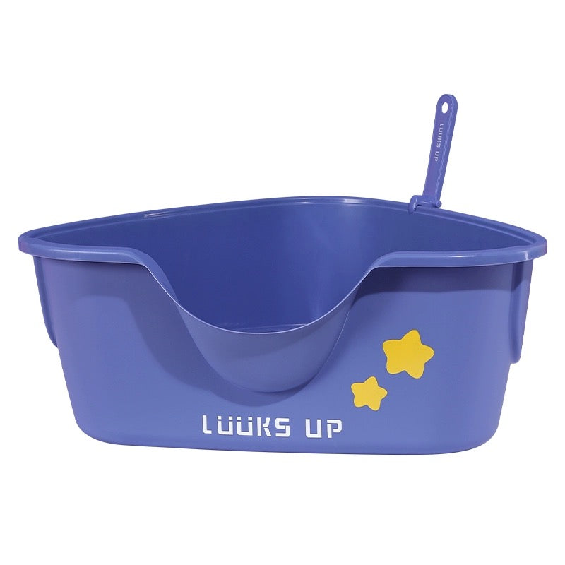 LUUKS UP TriShield Oversized Cat Litter Tray