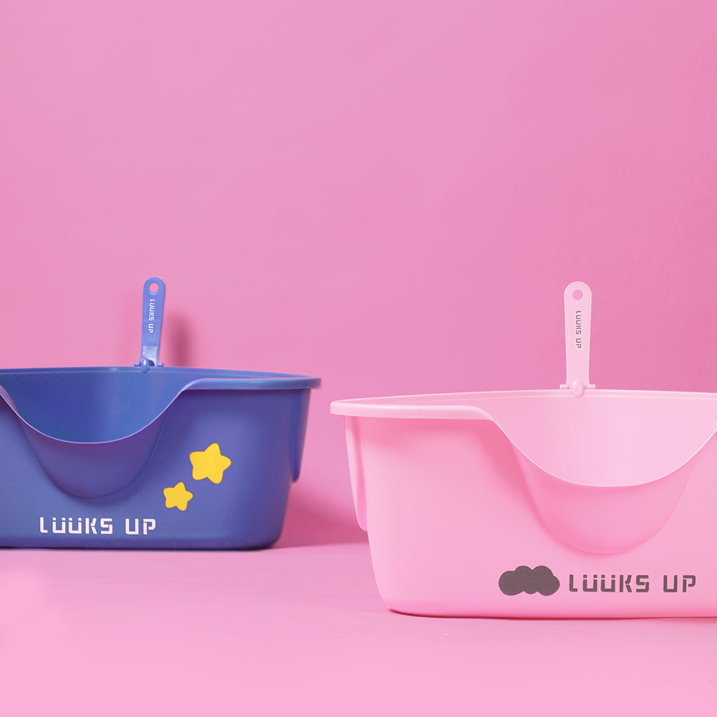 LUUKS UP TriShield Oversized Cat Litter Tray