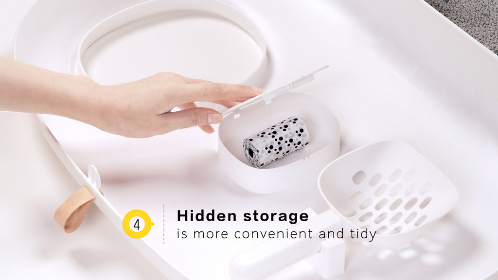 Makesure Modern Cat Litter Box And Tray