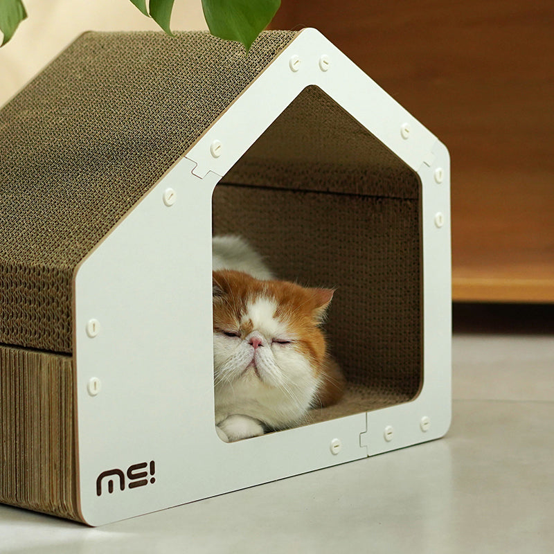 Makesure All-in-One Cat Scratching White House: Ultimate Play, Scratch & Nap