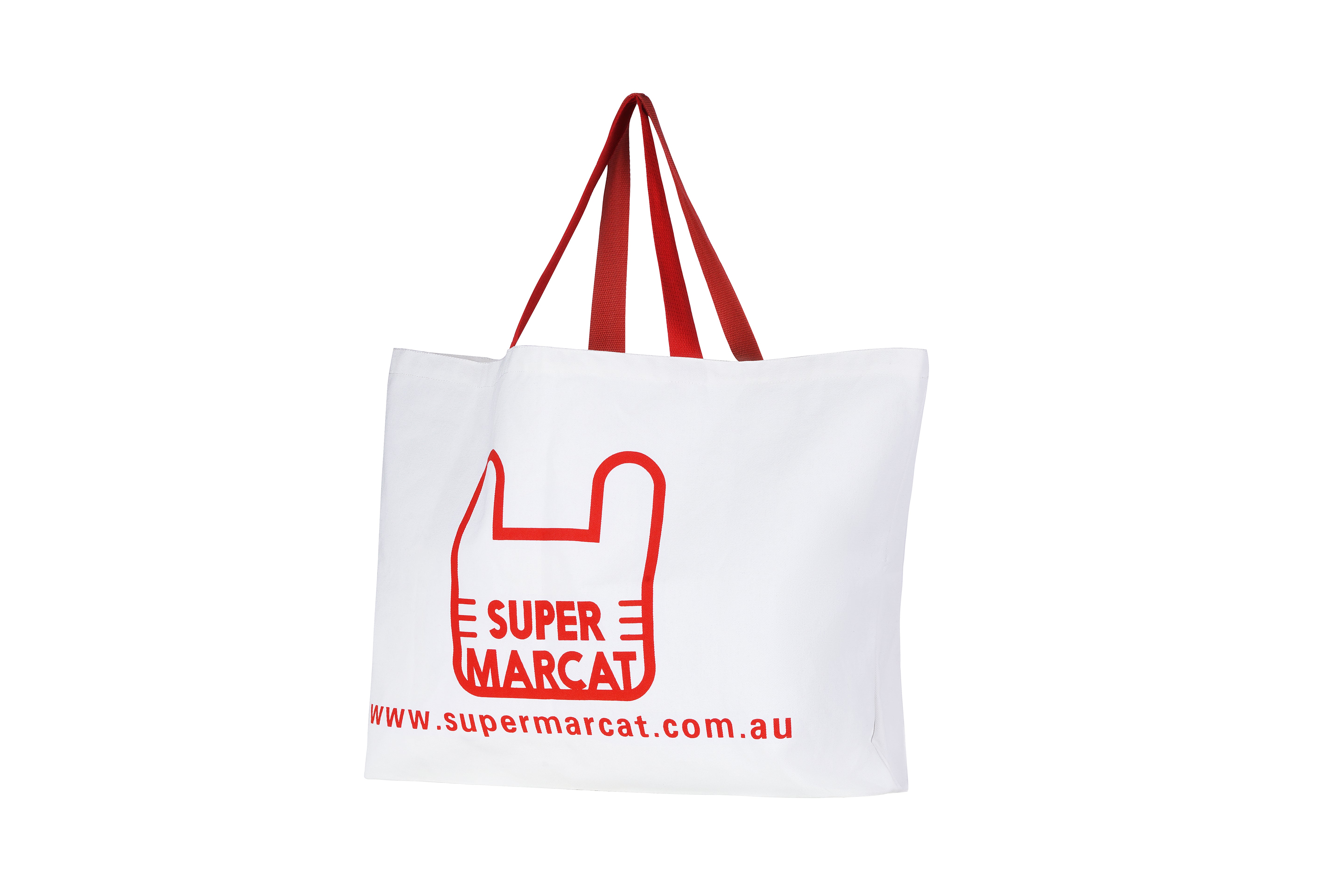 SupermarCat Grande Canvas Shopping Bag