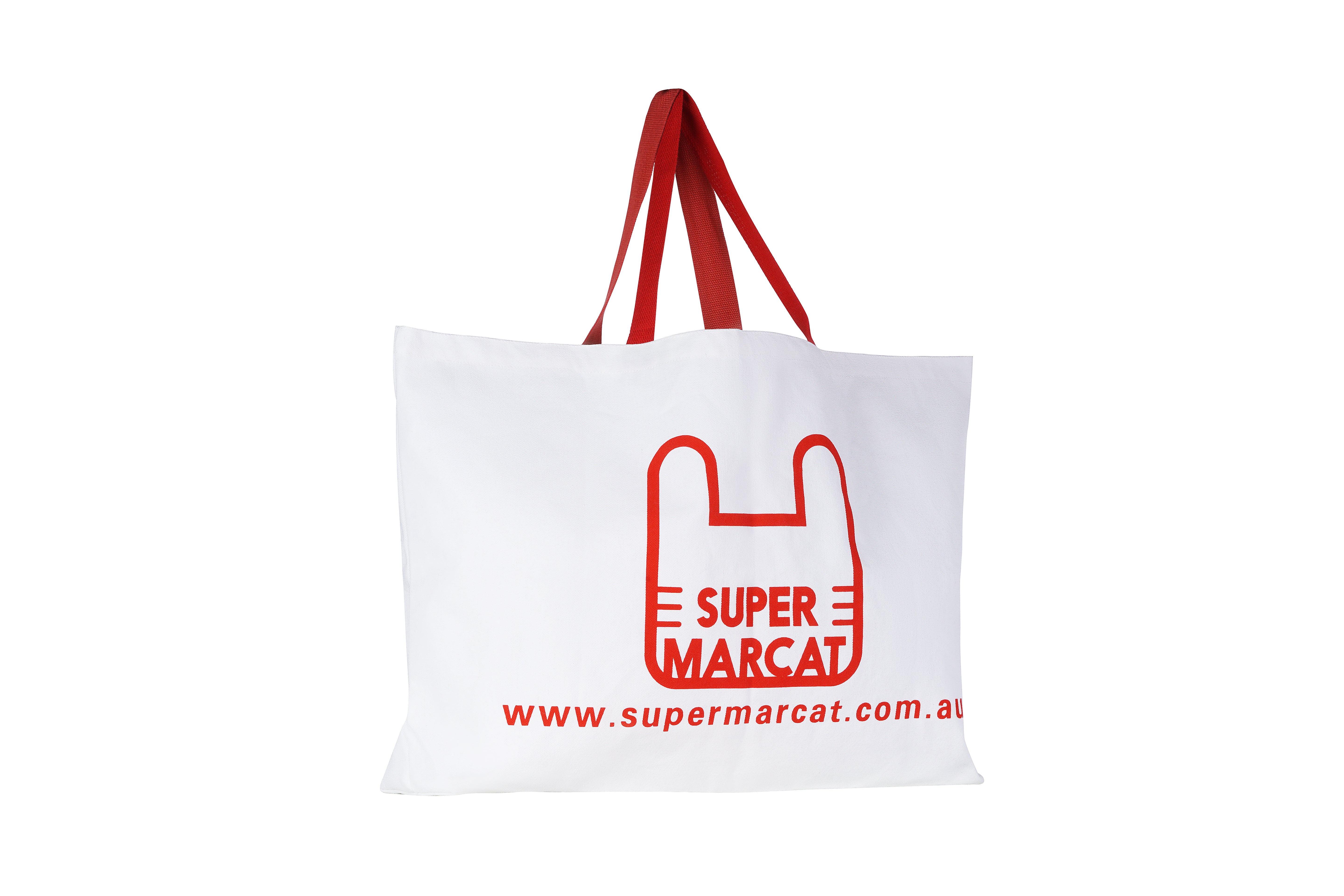 SupermarCat Grande Canvas Shopping Bag