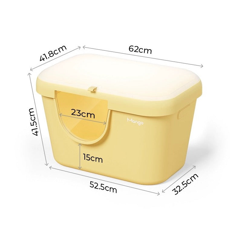 MANGO Extra Size High Edge Ultra-light Weight Cat Litter Box For Large Cat