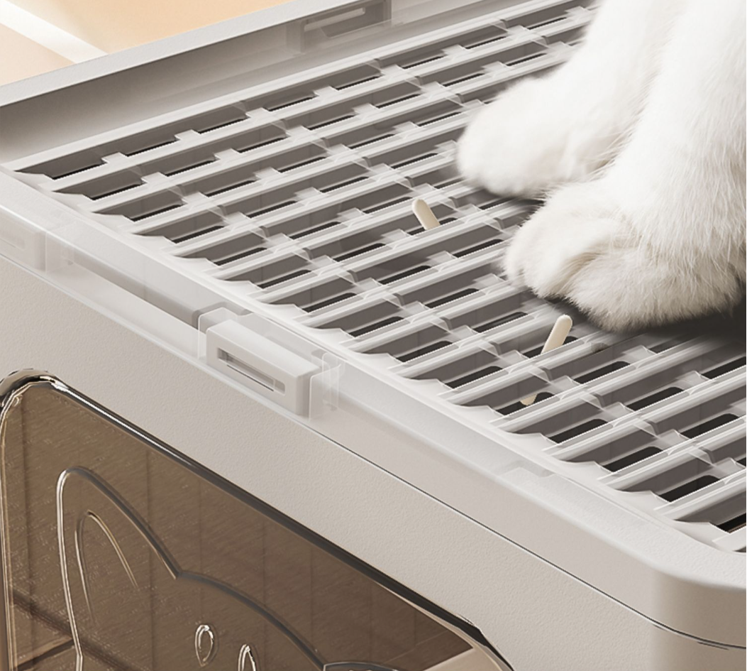 Large Foldable Anti-Splashing Enclosed Cat Drawer Litter Box