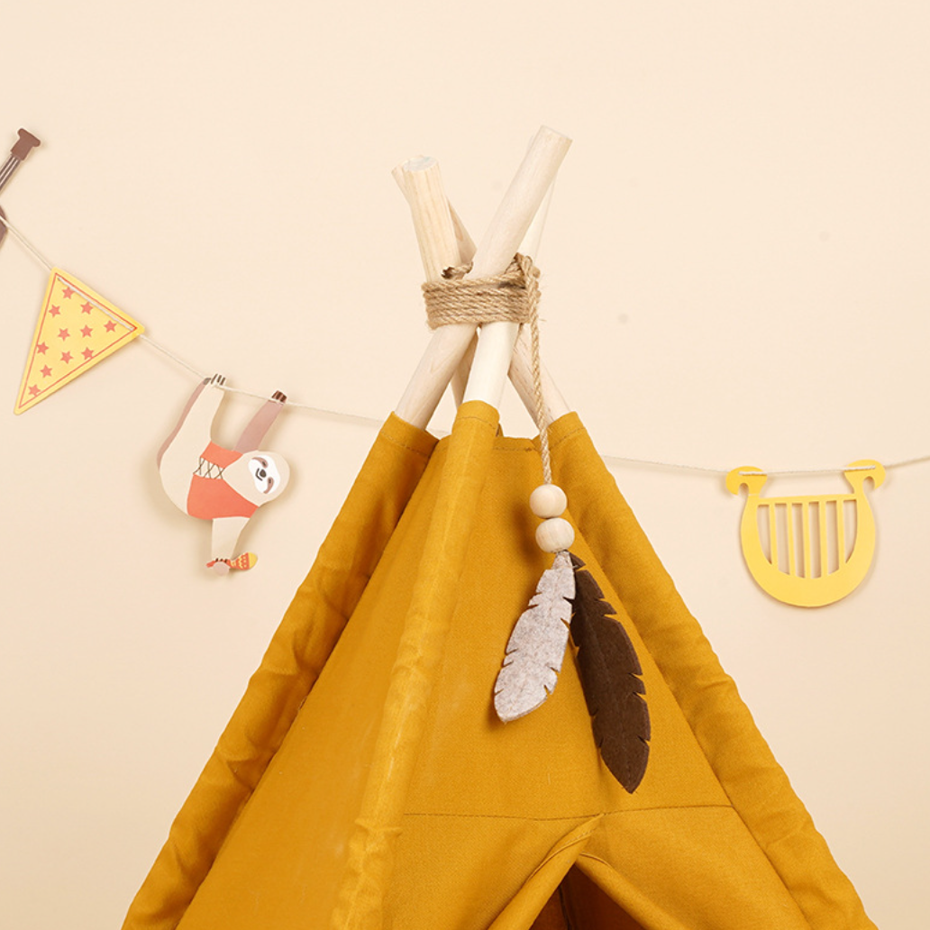 ZEZE Teepee Cat Tent With Cushion Bed