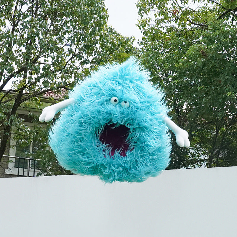 ZEZE Monster Semi-Closed  Pet Bed Winter Warm Cat Nest