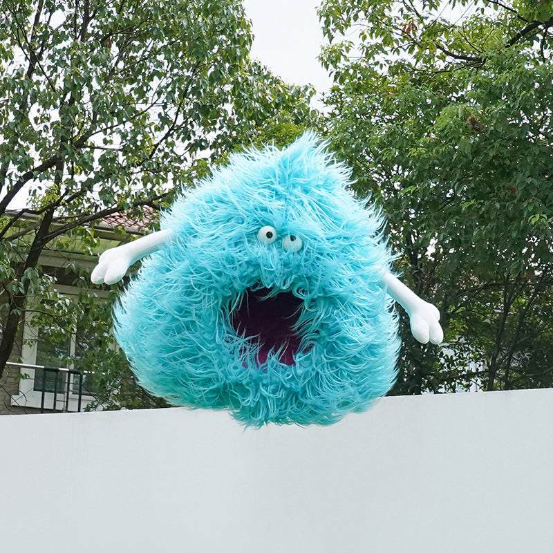 ZEZE Monster Semi-Closed Pet Bed Winter Warm Cat Nest