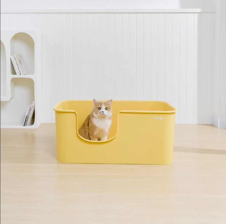 MANGO Open Oversized Splash-Proof Giant Cat Litter Box