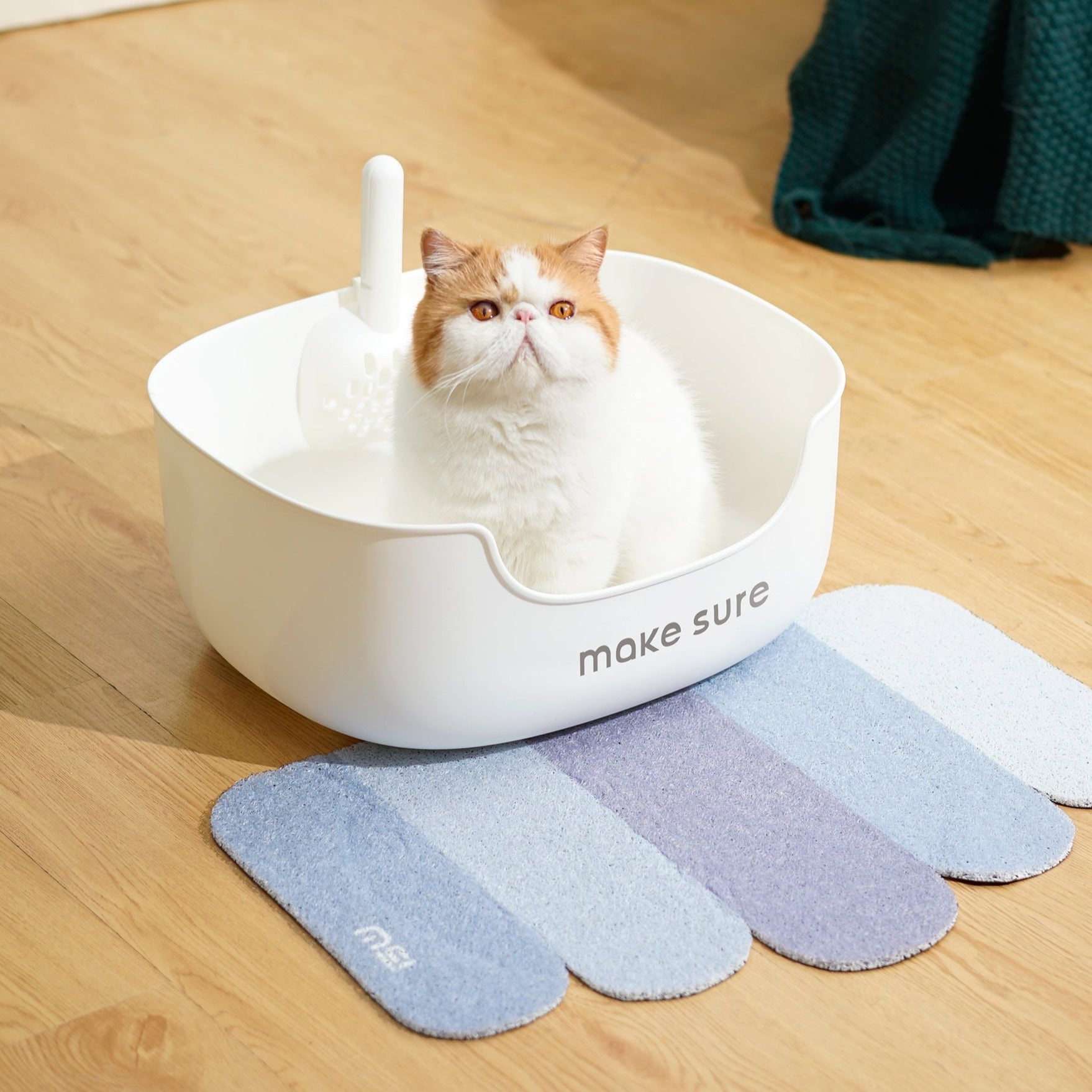 Makesure Large Cat Litter Box Lite With Mat