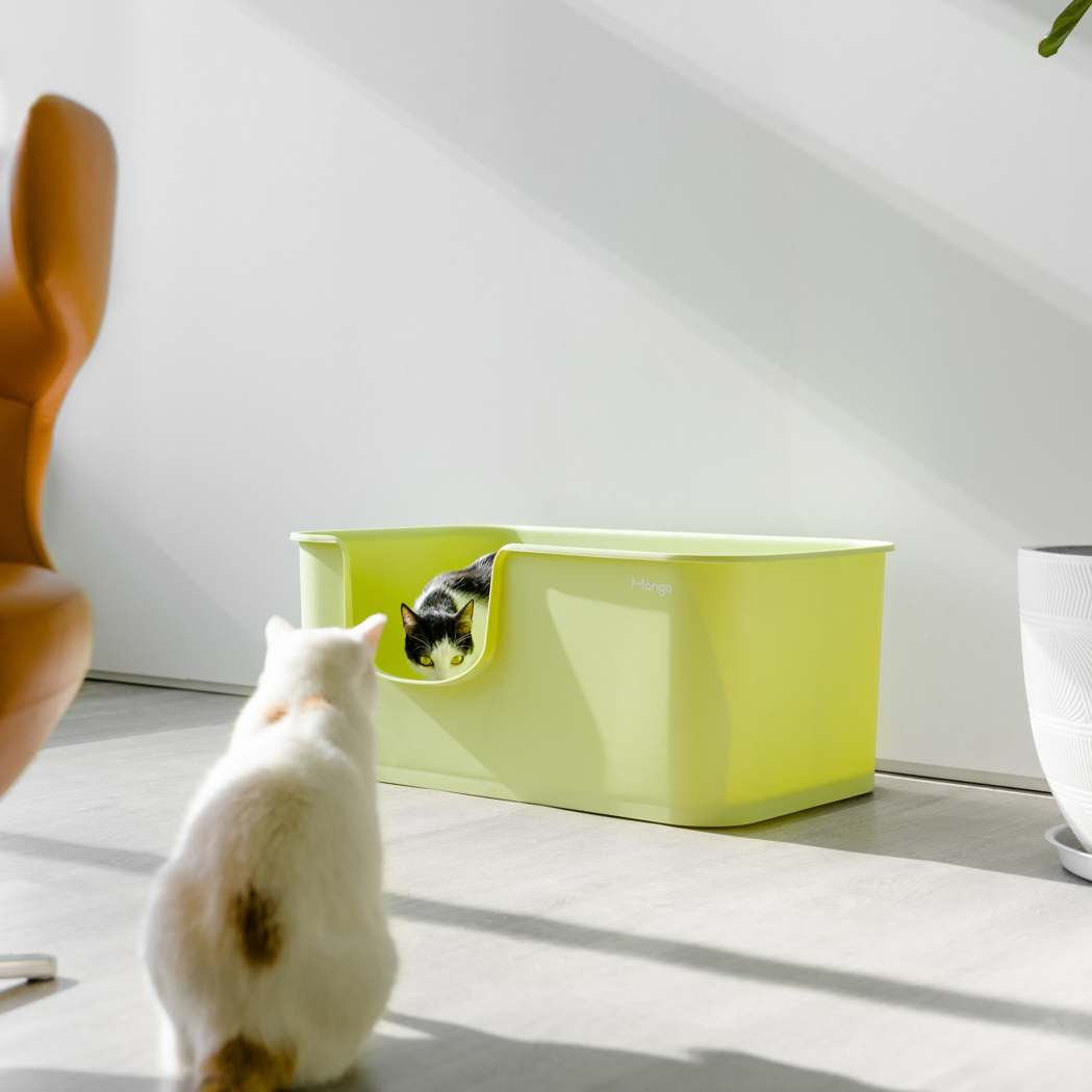 MANGO Open Oversized Splash-Proof Giant Cat Litter Box