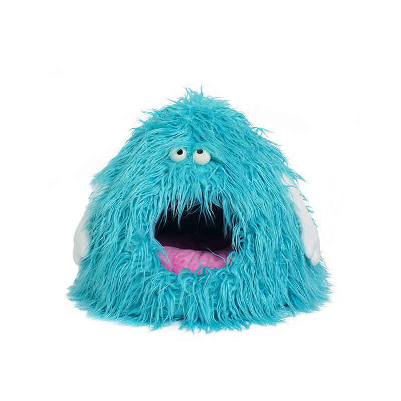 ZEZE Monster Semi-Closed Pet Bed Winter Warm Cat Nest