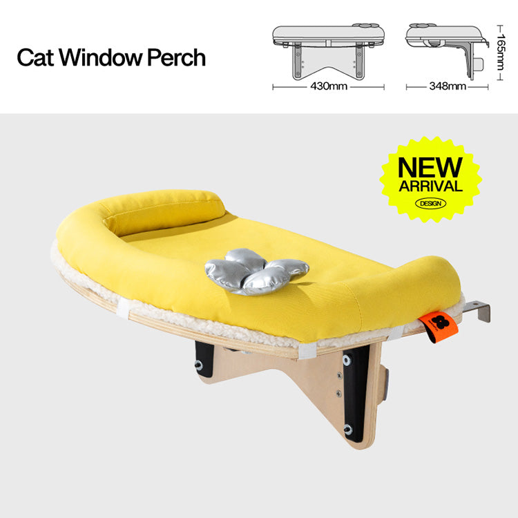 Cat Window Perch Hammock With Bolster