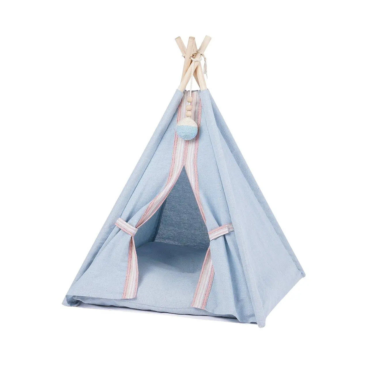 Teepee Pet Tent with Cushion Pet Bed ZEZE