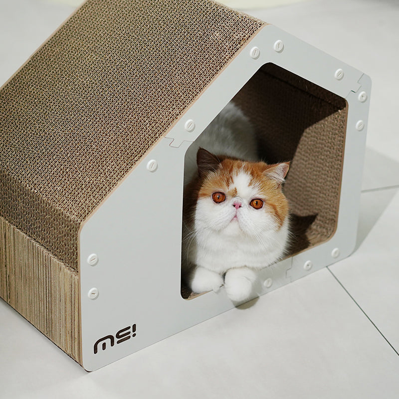 Makesure All-in-One Cat Scratching White House: Ultimate Play, Scratch & Nap