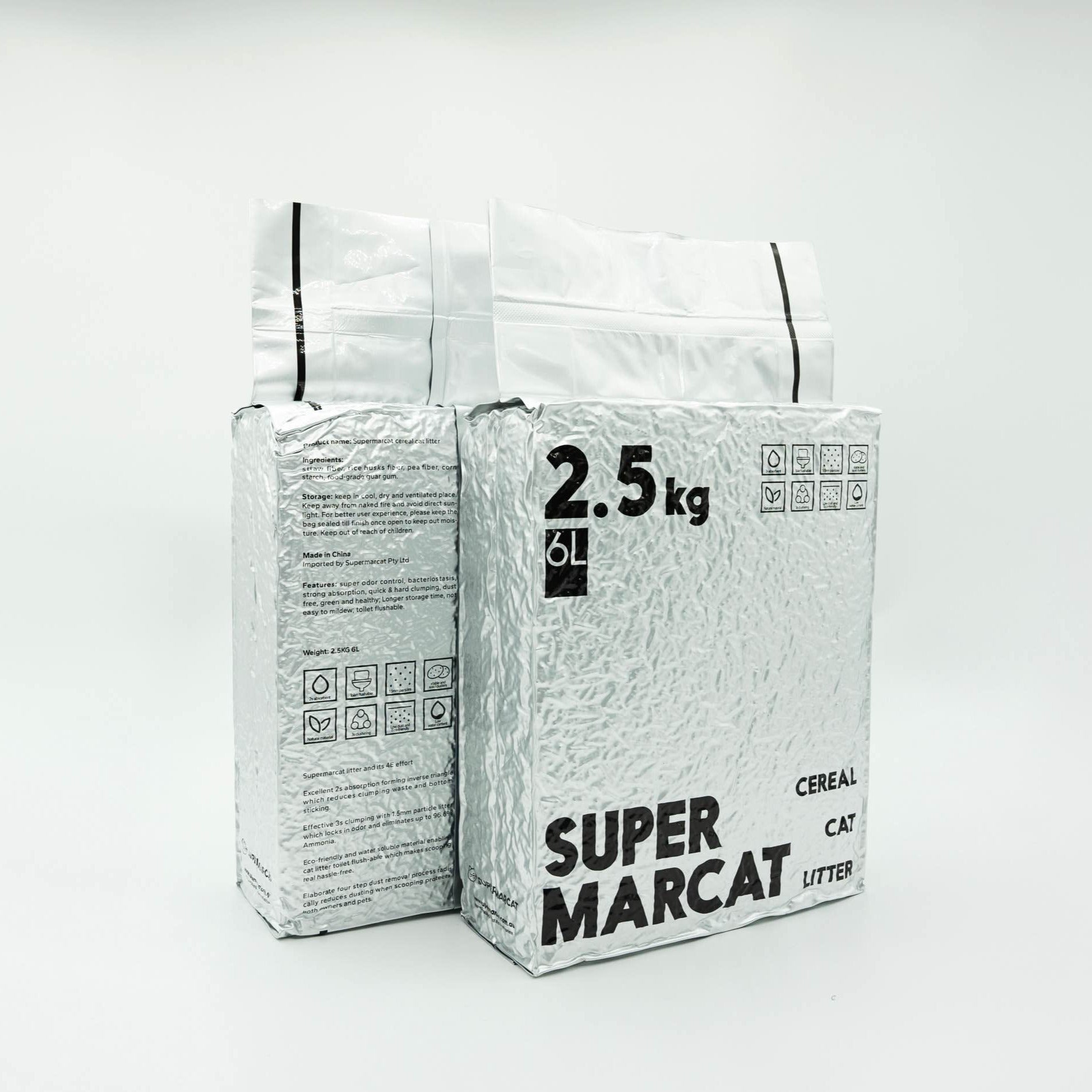 SupermarCat Eco Cereal Cat Litter Biodegradable 6L