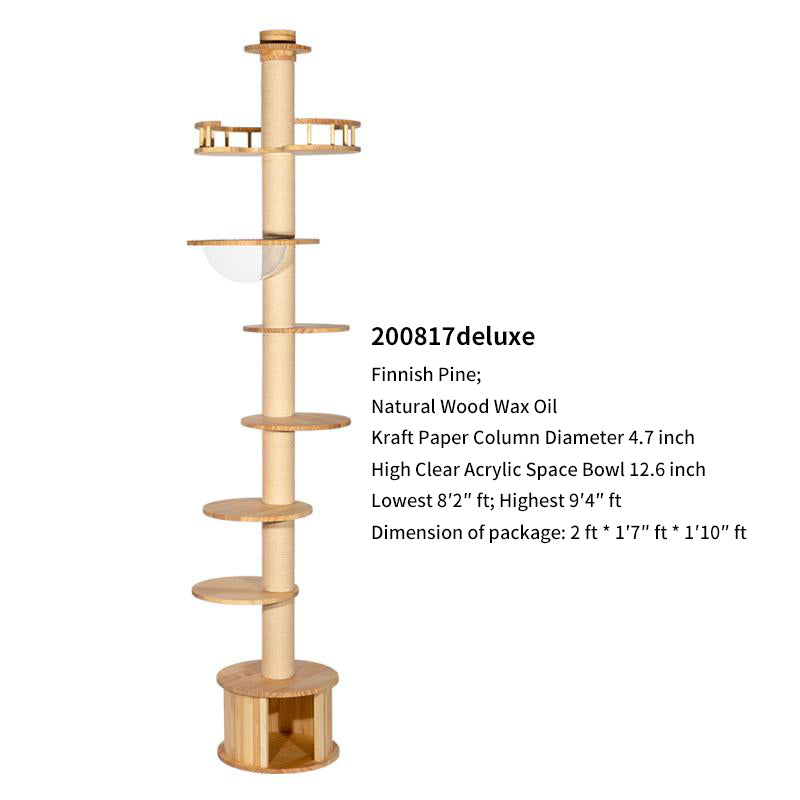 HONEYPOT CAT Solid Wood Cat Tree - 200817 (290cm)