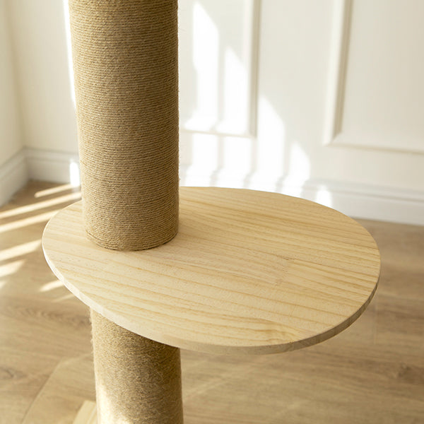 SupermarCat Floor to Ceiling Climbing Scratching Post Cat Tree - Paradise