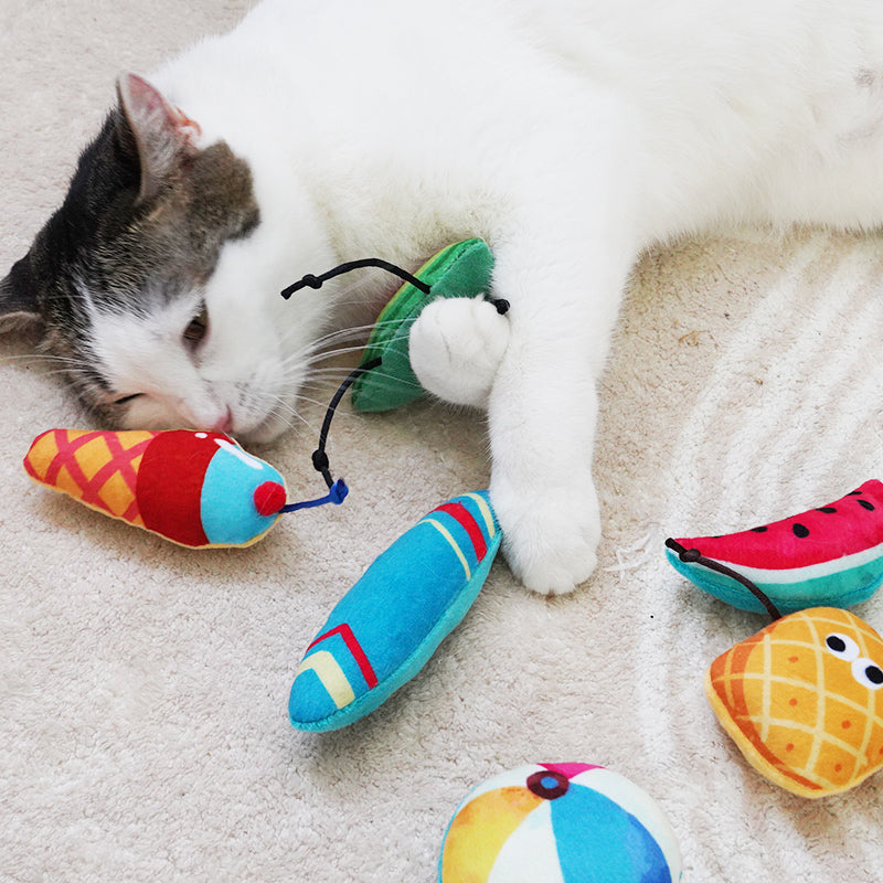 SupermarCat Colorful Cat Catnip Bite Toy-Vacation Series