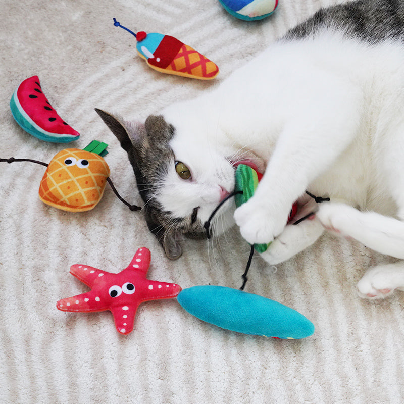 SupermarCat Colorful Cat Catnip Bite Toy-Vacation Series