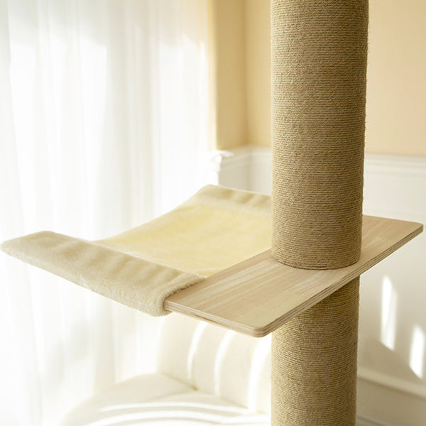 SupermarCat Floor to Ceiling Climbing Scratching Post Cat Tree - Paradise