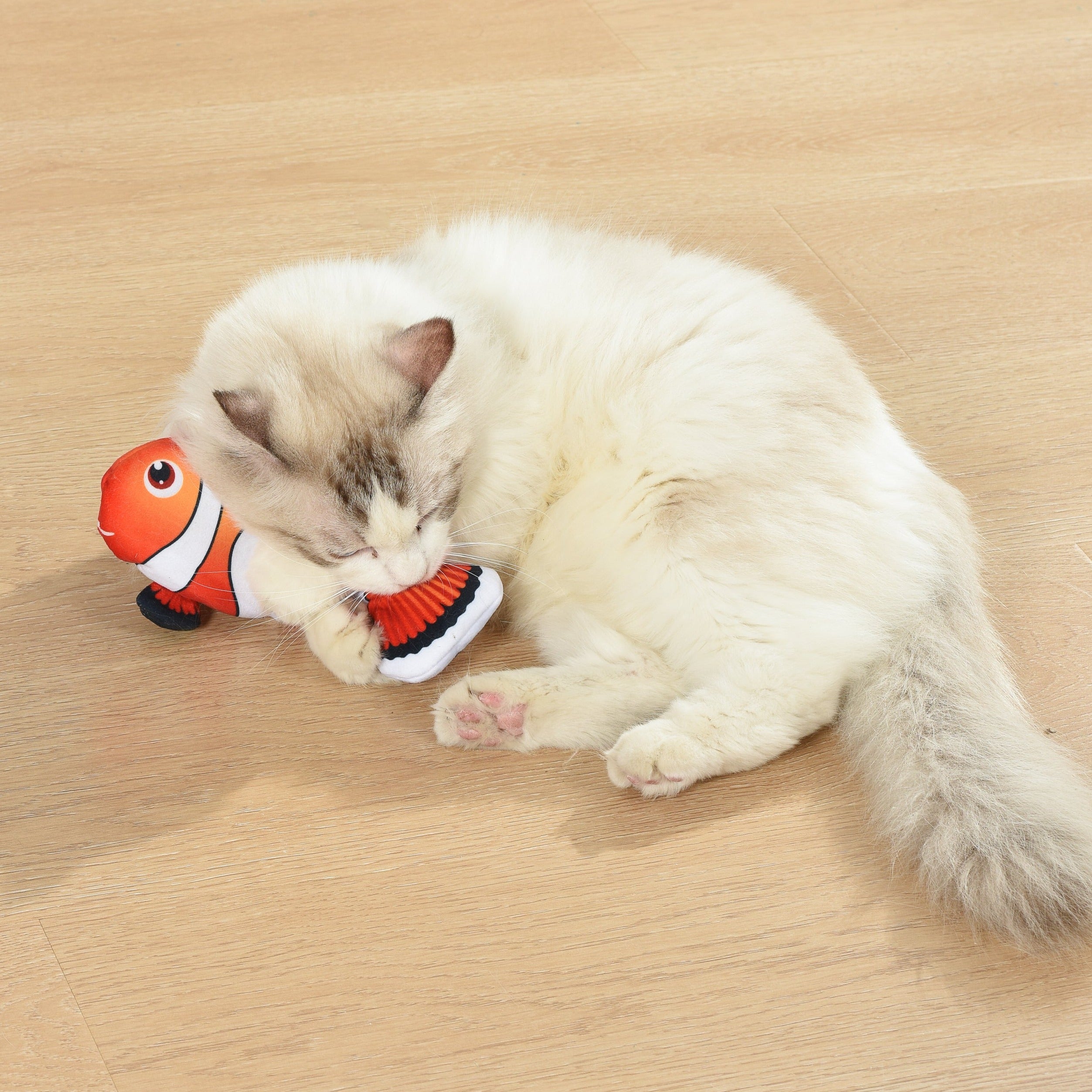 Electric Plush Flopping Lobster Fish Cat Toy for Indoor Cats with Catnip